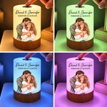 Custom Name Gifts for Couples - Personalized Photo Dimmable Touch Night Light - Forever & Always