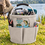 Custom Name Fishing Gear Gifts for Fishermen - Personalized Gardening Tool Bag