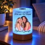 Custom Name Gifts for Friends, Besties - Personalized Photo Dimmable Touch Night Light - Besties Forever