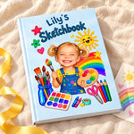 Custom Name Kids Art Gifts - Personalized Hardcover Journal
