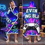 Custom Name Video Game Controller Gifts - Personalized Snuggle Blanket