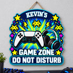 Custom Name Gaming Gifts for Gamers - Personalized Shaped Wood Sign