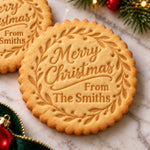 Custom Family Name Christmas Cookie Gifts - Personalized Christmas Cookie Stamp