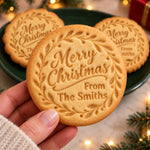 Custom Family Name Christmas Cookie Gifts - Personalized Christmas Cookie Stamp