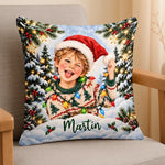Custom Name Santa Christmas Gifts for Children - Personalized Pillow
