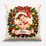 Custom Name Christmas Gifts for Kids - Personalized Pillow