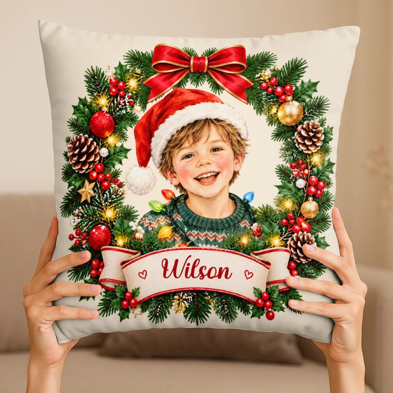 Custom Name Christmas Gifts for Kids - Personalized Pillow