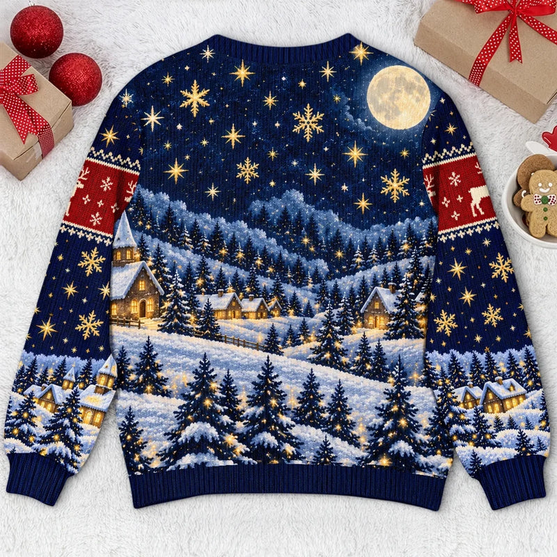 Custom Christmas Golden Retriever Couple Gifts - Personalized Matching Ugly Sweater