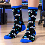 Custom Name Gamer Gifts for Kids - Personalized Crew Socks