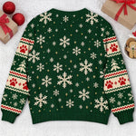 Custom Funny Christmas Dog Lover Couple Gifts - Personalized Ugly Sweater