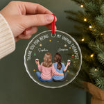 Custom Name Unpaid Therapist Christmas Gifts for Best Friends - Personalized Glass Ornament