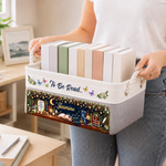 Custom Name Reading Lover Gifts - Personalized Storage Basket