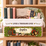 Custom Name Book Lover Reading Gifts - Personalized Storage Basket