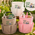 Custom Name Gardener of the Year Gifts for Women - Personalized Gardening Tool Bag