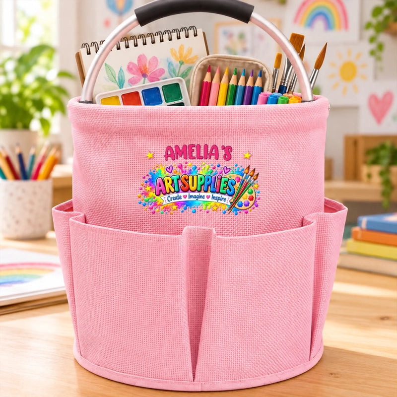 Custom Name Art Supplies Gifts for Artists - Personalized Tool Bag
