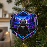 Custom Name Gaming Setup Christmas Decor - Personalized Acrylic Ornament
