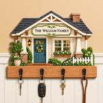 Custom Family Name Home Decor - Personalized Wooden Key Holder