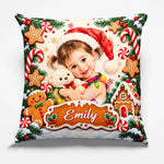 Custom Name Christmas Character Gifts for Kids - Personalized Photo Pillow