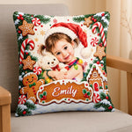 Custom Name Christmas Character Gifts for Kids - Personalized Photo Pillow