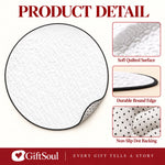 Christmas Pug Holiday Decor - Quilted Round Mat