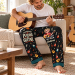 Custom Name Guitar Gifts for Guitar Lovers - Personalized Pajama Pants