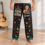 Custom Name Guitar Gifts for Guitar Lovers - Personalized Pajama Pants