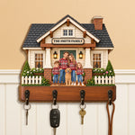 Custom Pet Photo Family Home Gifts - Personalized Wooden Key Holder