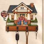 Custom Pet Photo Family Home Gifts - Personalized Wooden Key Holder