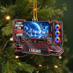 Custom Name Cyber Gamer Christmas Gifts - Personalized Acrylic Ornament