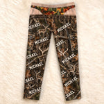 Custom Name Deer Hunting Gifts for Hunters - Personalized Pajama Pants
