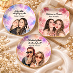 Custom Photo Sister Gifts for Women - Personalized Jewelry Dish