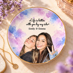 Custom Photo Sister Gifts for Women - Personalized Jewelry Dish