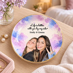 Custom Photo Sister Gifts for Women - Personalized Jewelry Dish