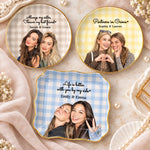 Custom Photo Friendship Gifts for Sisters and Best Friends - Personalized Jewelry Dish