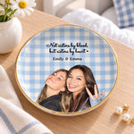 Custom Photo Friendship Gifts for Sisters and Best Friends - Personalized Jewelry Dish