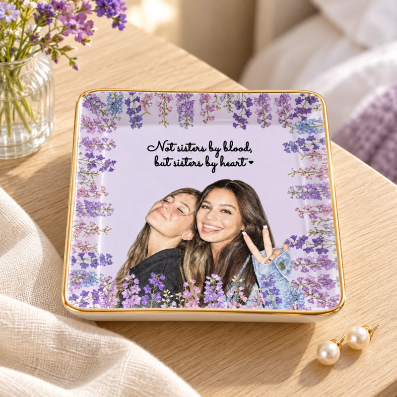Custom Photo Sister Gifts - Personalized Full-Print Jewelry Dish
