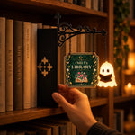 Custom Birth Flower Mini Ghost Reading Bookshelf Lamp – Personalized Gifts For Book Lovers, Bookworms, Readers - Where Words Blossom