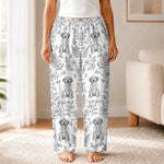 Custom Pet Photo Floral Pet Lover Gifts - Personalized Pajama Pants