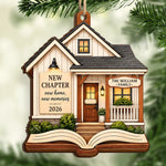 Custom Name New Home 1st Christmas Keepsake - Personalized Wooden Ornament