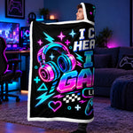 Custom Name Gamer Gifts - Personalized Snuggle Blanket