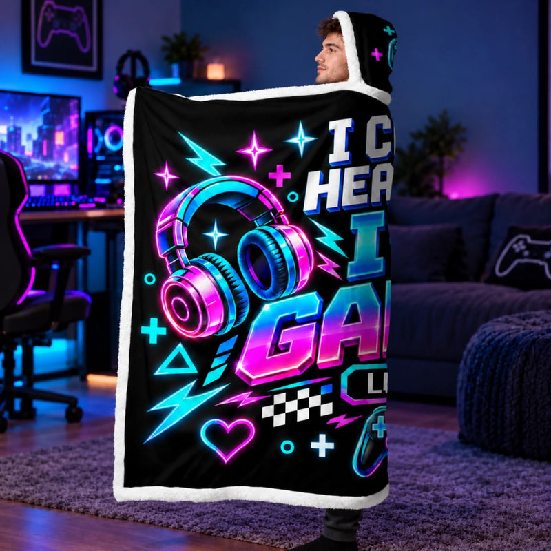 Custom Name Gamer Gifts - Personalized Snuggle Blanket