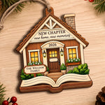 Custom Name 1st Christmas New Home Family Gifts - Personalized Wooden Ornament