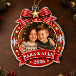 Custom Photo Kids Christmas Keepsake Gifts - Personalized Acrylic Ornament