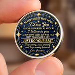 Custom Name Son Encouragement Gifts - Personalized Pocket Hug