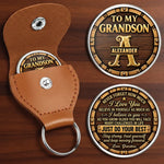 Custom Name Grandson Gifts - Personalized Pocket Hug