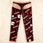 Custom Name Poker Night Gifts for Men - Personalized Pajama Pants