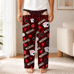 Custom Name Poker Night Gifts for Men - Personalized Pajama Pants