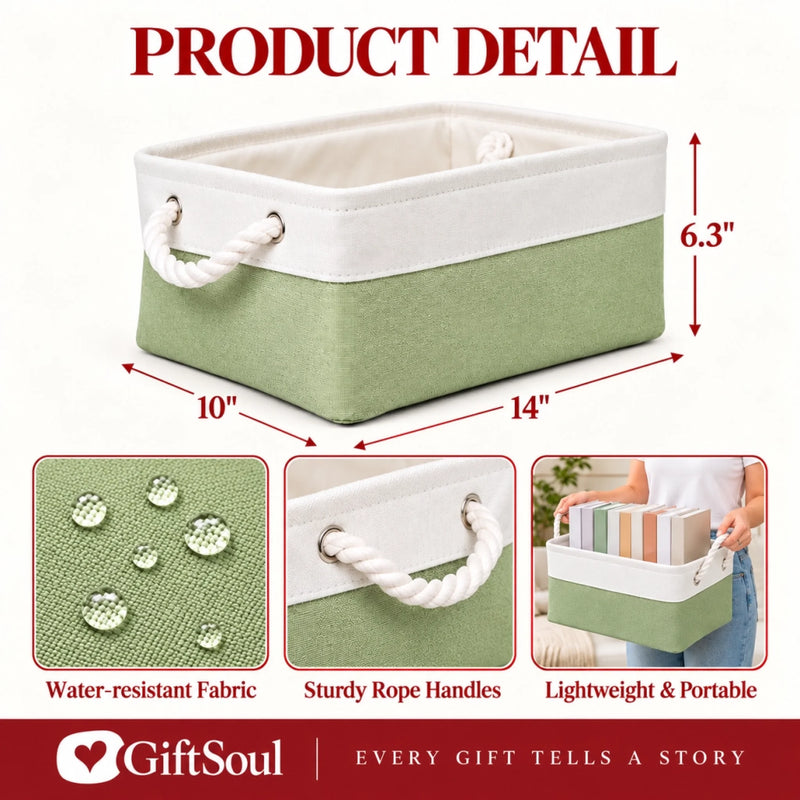 Custom Name Camping Gifts for Family - Personalized Storage Basket