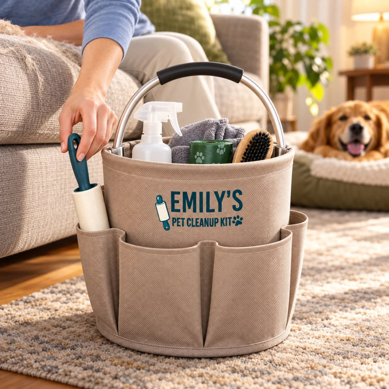 Custom Name Pet Cleanup Gifts for Pet Lovers - Personalized Tool Bag