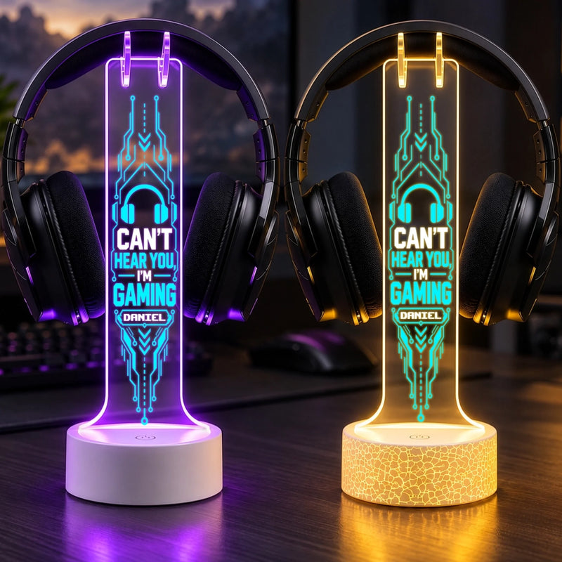 Custom Name Gaming Gifts for Gamers - Personalized Headphone Stand